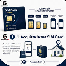 Carica l'immagine nel visualizzatore di Gallery, Sim 100% anonima Lycamobile Uk +44, attiva in 10 minuti senza nessun documento, utilizzabile in italia, contratto a cons