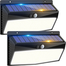 Carica l'immagine nel visualizzatore di Gallery, Peasur Luce Solare LED Esterno, 368LED Faretti Solari a Led da Esterno, 3 Modalità Faretto LED con Sensore di Movimento,