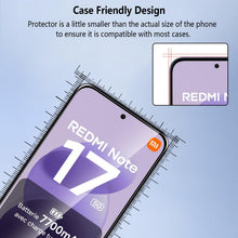 Carica l'immagine nel visualizzatore di Gallery, [3 Pezzi Vetro Temperato per Xiaomi Redmi Note 17/Redmi 17 5G/4G,Durezza 9H Anti Graffio,Anti-Impronte Senza Bolle,Pelli