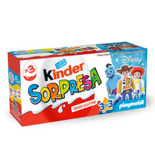 Carica l'immagine nel visualizzatore di Gallery, Kinder Sorpresa - 3 Uova di Cioccolato al Latte con Sorpresa PlayMobil, 60g