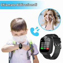 Carica l'immagine nel visualizzatore di Gallery, Smartwatch Bambini Telefono con Chiamata SOS Fotocamera MP3 Musicale
