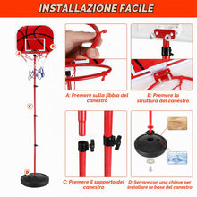 Carica l'immagine nel visualizzatore di Gallery, Gowkeey Canestro Bambini,Canestri da Basket Indoor e Outdoor