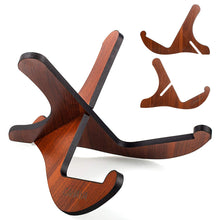 Carica l'immagine nel visualizzatore di Gallery, CAHAYA Stand Chitarra Supporto Pieghevole in Legno per Chitarra Acustica Classica Basso a Forma X Anti-Scivoloso NUOVO V