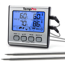 Carica l'immagine nel visualizzatore di Gallery, TempPro TP17 Termometro Cucina Digitale a Doppia Sonda con Modalità Timer