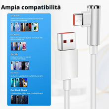 Carica l'immagine nel visualizzatore di Gallery, ACAGET Cavo USB C 1,8M Ricarica 120W 6A 90 Gradi per Xiaomi 17T 15T 14T Pro