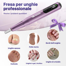 Carica l'immagine nel visualizzatore di Gallery, Fresa per Unghie Professionale Lima Elettrica per Unghie, Viola