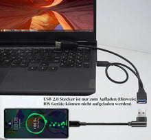 Carica l'immagine nel visualizzatore di Gallery, USB 3.0 A Femmina a Doppio USB 3.0 A Maschio+USB 2.0 A Maschio Extra Power Ricarica e Trasferimento Dati Doppio USB Y Sp