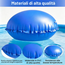 Carica l'immagine nel visualizzatore di Gallery, 2 cuscini ad aria per piscina, accessori invernali, 120 x 120 cm, con cavo bianco da 15 m, cuscino invernale gonfiabile,