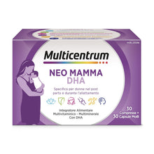 Carica l'immagine nel visualizzatore di Gallery, Multicentrum Neo Mamma DHA, 30 Compresse + 30 Capsule molli