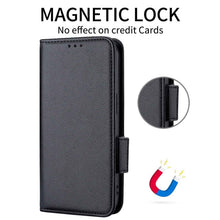 Carica l'immagine nel visualizzatore di Gallery, GOKEN Cover Pelle per Oppo A78 5G, Magnetica Custodia con Supporto di Stand &amp; Carte Slot, Flip Case con Portafoglio -Ner
