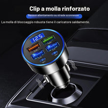 Carica l'immagine nel visualizzatore di Gallery, 100W Caricatore Auto USB C, Presa Adattatore Accendisigari 12V 24V