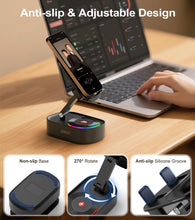 Carica l'immagine nel visualizzatore di Gallery, Jorest Altoparlanti Bluetooth wireless, altoparlante a induzione con supporto per telefono, compatibile con iPhone/Andro