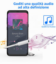 Carica l'immagine nel visualizzatore di Gallery, Confezione da 2 adattatori USB C a jack per cuffie da 3,5 mm tipo C dongle Android AUX per iPhone 16 15 Pro Max Plus per