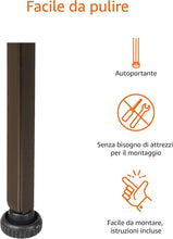 Carica l'immagine nel visualizzatore di Gallery, Amazon Basics 3 Ripiani Scarpiera per 9 paia di scarpe, Marrone, 68 D x 32 W x 47.5 H cm