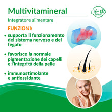 Carica l'immagine nel visualizzatore di Gallery, Life 120 - Multivitaminico 45 compresse con Minerali e Vitamine, Adatto a Uomini e Donne