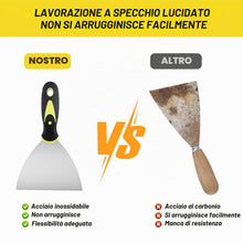 Carica l'immagine nel visualizzatore di Gallery, Spatole in Acciaio Inossidabile, Set di Coltelli di Spatola per Stucco