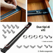 Carica l'immagine nel visualizzatore di Gallery, Kit di Riparazione Cassetti: Kit di Riparazione Cassetti in Metallo, Fibbia per Cassetti Base in Confezione da 4, Kit di