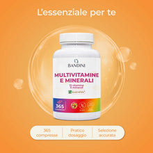 Carica l'immagine nel visualizzatore di Gallery, Bandini® Multivitaminico Completo 365 compresse (Scorta per 1 Anno) -