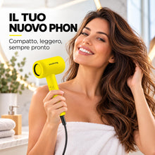 Carica l'immagine nel visualizzatore di Gallery, INNOLIVING INN-612 Mini Asciugacapelli 1200W, Phon da Viaggio Compatto con 2 Velocità e Temperature, Asciugatura e Styli
