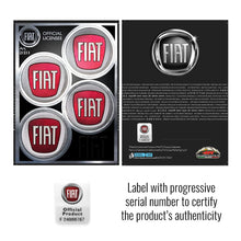 Carica l'immagine nel visualizzatore di Gallery, Fiat Adesivi Ufficiali 4 Loghi da 48 mm, 94 x 131 mm, Cromo