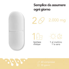 Carica l'immagine nel visualizzatore di Gallery, NOVIQA Magnesio L-Treonato Magtein® 2000 mg, 60 Compresse, Integratore Magtein Magnesio Treonato Puro ad Alta Biodisponi