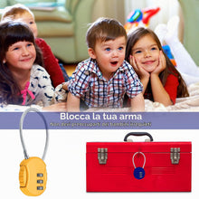 Carica l'immagine nel visualizzatore di Gallery, 4 Pz Lucchetto Combinazione 3 Cifre per Bagagli Viaggio Armadietto Valigia