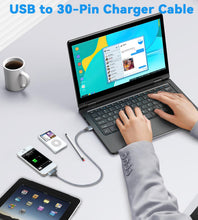Carica l'immagine nel visualizzatore di Gallery, Cavo di ricarica USB a 30 pin, cavo di ricarica per i-Phone 4, ricarica e sincronizzazione rapida USB, compatibile con i