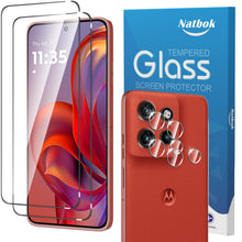 Carica l'immagine nel visualizzatore di Gallery, 2+2 Pezzi Vetro Temperato per Motorola Moto Edge 60 Neo/Moto Edge 50 Neo 5G Pellicola Prottetiva con Pellicola Fotocamer