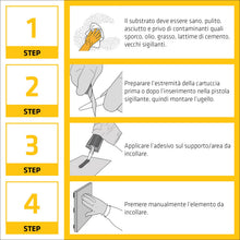Carica l'immagine nel visualizzatore di Gallery, SIKA - Adesivo rapido - SikaBond-115 Strong Fix - Bianco - 290ml