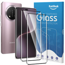 Carica l'immagine nel visualizzatore di Gallery, 2 Pezzi 3D Vetro Temperato per Honor Magic 7 Lite 5G Pellicola Prottetiva,Anti Graffio,Copertura Completa,Anti-Impronte 