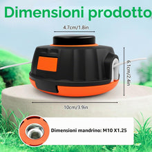 Carica l'immagine nel visualizzatore di Gallery, Testina per rifinitore per parti di ricambio McCulloch - testina per decespugliatore universale per B26Ps T26Cs MT260CLS