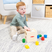 Carica l'immagine nel visualizzatore di Gallery, Melissa &amp; Doug Cubo Incastri con Forme Geometriche, legno, Giochi bambini 2 anni Montessori, Regalo Giocattoli 3 - 4 anni