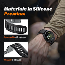 Carica l'immagine nel visualizzatore di Gallery, NotoCity Cinturino per Garmin Forerunner 55/245/165, 20mm Cinturino per Vivoactive 5/3/6, Venu SQ/2 Plus, Sportivo in Si