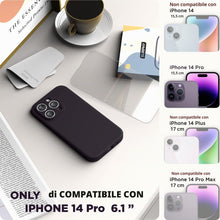 Carica l'immagine nel visualizzatore di Gallery, SURPHY Silicone Cover per iPhone 14 Pro 6.1 Pollici, con 2* Vetro Temperato, Custodia Antiurto per iPhone 14 Pro, con Pr