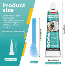 Carica l'immagine nel visualizzatore di Gallery, Silicone Trasparente Sigillante Doccia, Sigillante Trasparente per Bagno