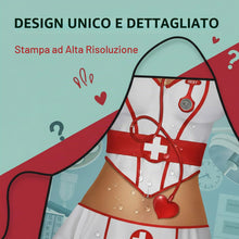 Carica l'immagine nel visualizzatore di Gallery, Grembiule Cucina Divertenti,Partito Grembiule Impermeabile Regalo,Stile infermieristico Cottura Cucina Barbecue,Facile d