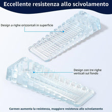 Carica l'immagine nel visualizzatore di Gallery, Vinabo Fermaporta Trasparente, 6 Pezzi, Ferma Porta Impilabile 3-12 mm