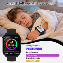 Carica l'immagine nel visualizzatore di Gallery, Smartwatch Bambini, Orologio Smartwatch Bambini con Monitor del Sonno, Contapassi, 1,83" HD,18 Giochi, Allarme, Nessun t