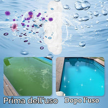Carica l'immagine nel visualizzatore di Gallery, Rakiuty 100 PCS Pool Cleaning Tablets, Multifunction Compresse Effervescenti per Piscina, Swimming Pool Tablets, per Pis