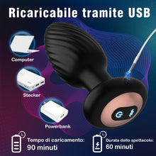 Carica l'immagine nel visualizzatore di Gallery, Vibratoreper Plug Anale-dilatatore Uomo, Dildo Anale Sexytoysys Uomo Donna Coppia con 7 Rotazione 7 Vibrazione, Vibrator