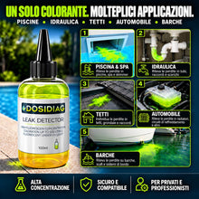 Carica l'immagine nel visualizzatore di Gallery, Rilevatore di perdite DOSIDIAG | rilevamento delle perdite universale: Piscina, SPA, Idraulico, Tetto, Auto | Fluorescei