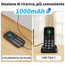 Carica l'immagine nel visualizzatore di Gallery, CHAKEYAKE Telefono Cellulare per Persone Anziane, GSM Dual Sim con Tasti Grandi e Facile da Usare | Funzione SOS,Batteri