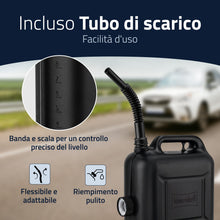 Carica l'immagine nel visualizzatore di Gallery, Hünersdorff Tanica per carburante 812800 STANDARD 10l per benzina, diesel e altre merci pericolose, omologata UN, made i