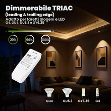 Carica l'immagine nel visualizzatore di Gallery, illuburg Trasformatore 12V AC 70W Dimmerabile TRIAC per MR11 MR16 G4 GU5.3 GY6.35 LED alogeno Alimentatore Power Supply