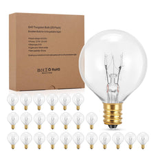 Carica l'immagine nel visualizzatore di Gallery, 25PCS Lampadine Da Esterno Giardino G40 7 Watt Base E12 Impermeabile ip44