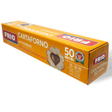 Carica l'immagine nel visualizzatore di Gallery, FRIO - Rotolo Carta Forno 50 metri x 33 cm - Antiaderente per Forno, Microonde e Conservazione - Pronto all'Uso - Ideale