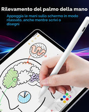Carica l'immagine nel visualizzatore di Gallery, Penna per Apple iPad (2018-2025), USB-C 2X, ricarica rapida, sensibilità all'inclinazione e rejeczione del palmo, matita