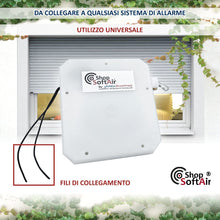 Carica l'immagine nel visualizzatore di Gallery, Sensore Contatto a Filo per Tapparelle con Fune Universale per tutti gli Allarme Antifurto