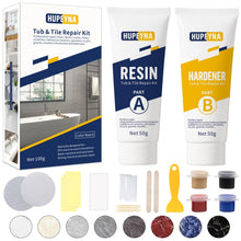 Carica l'immagine nel visualizzatore di Gallery, Hupeyna Kit Riparazione Vasca da Bagno, Kit Riparazione Piastrelle