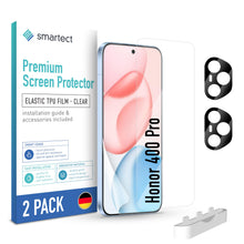 Carica l'immagine nel visualizzatore di Gallery, smartect TPU Pellicola Protettiva 2 + 2 Pezzi per Honor 400 Pro